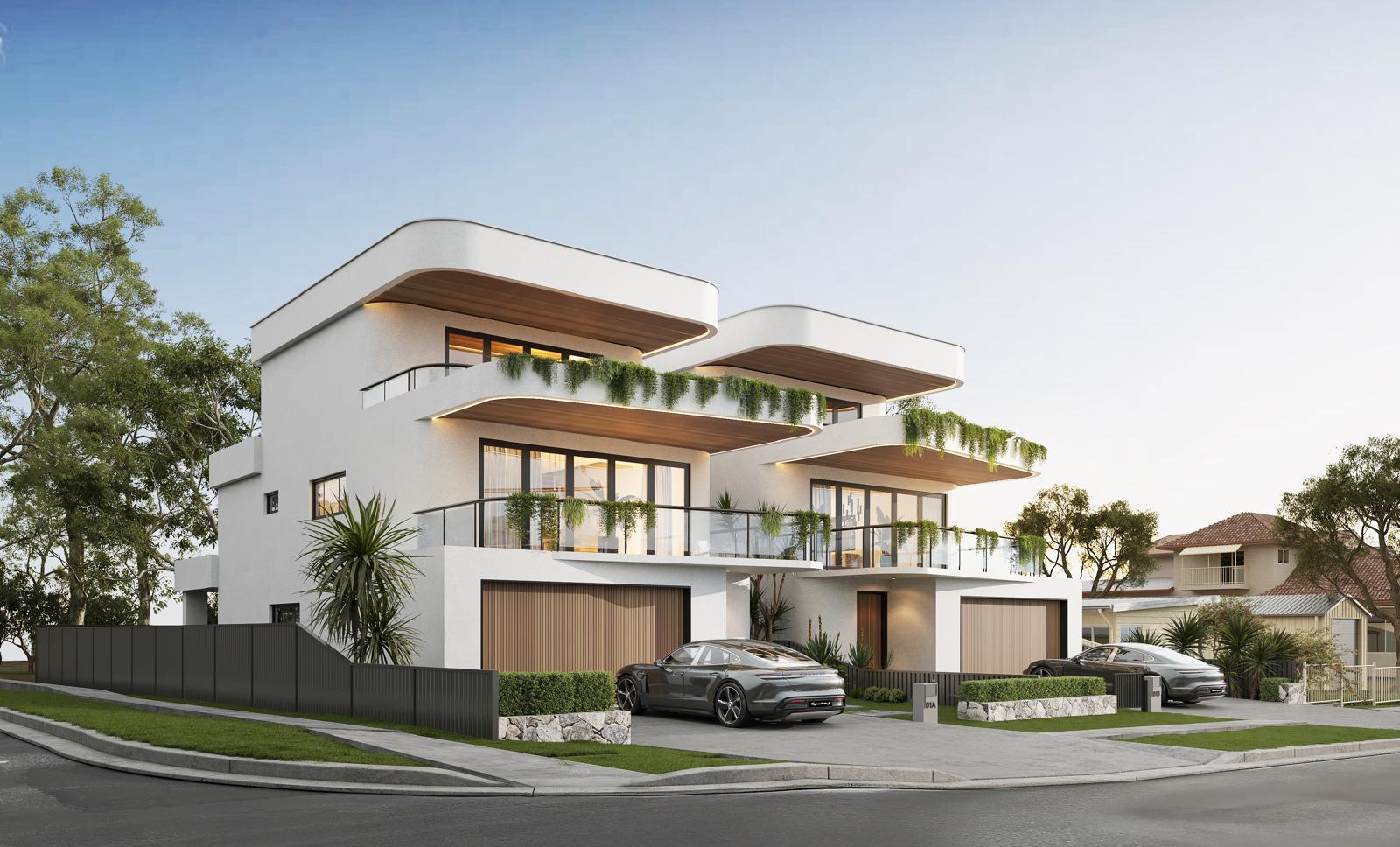 Soldiers Point residential duplex development, 1 Sunset Boulevard NSW 2025 — Blackark
